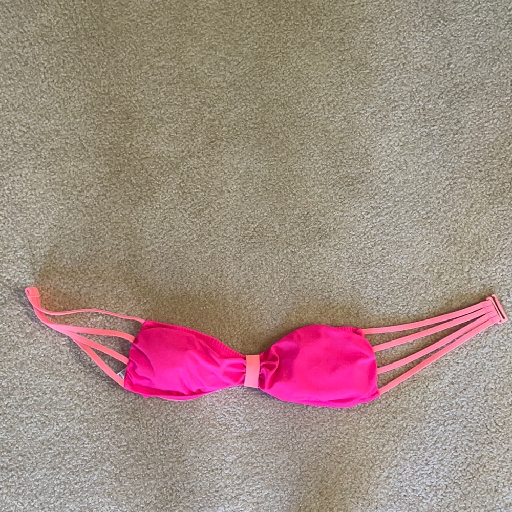 Victoria secret-pink strapless bikini top